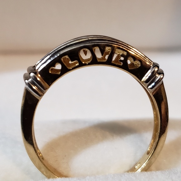 Nice! Solid 10kt Y/Wt Gold & Natural Diamonds - Picture 3 of 8